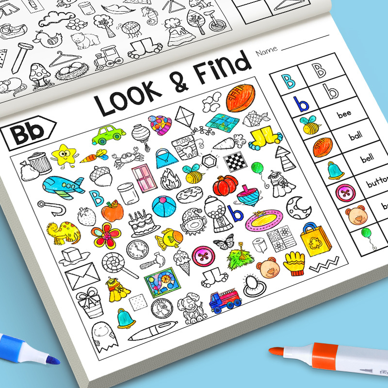 Kids Education Picture - Kids Finding Item Fun Coloring Book