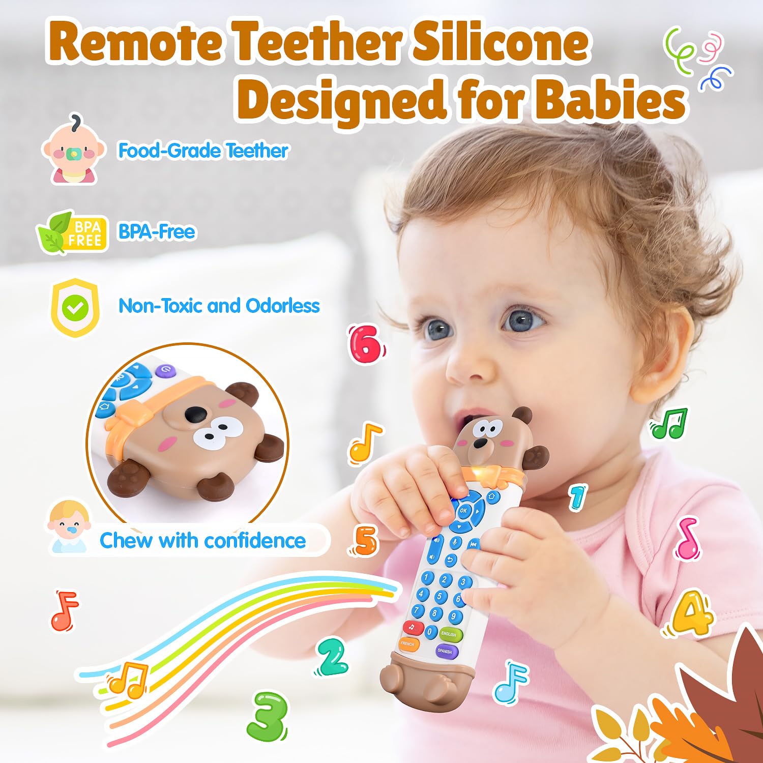 Kids Education Learn Tv - Infant Simulation TV Remote Control Toys