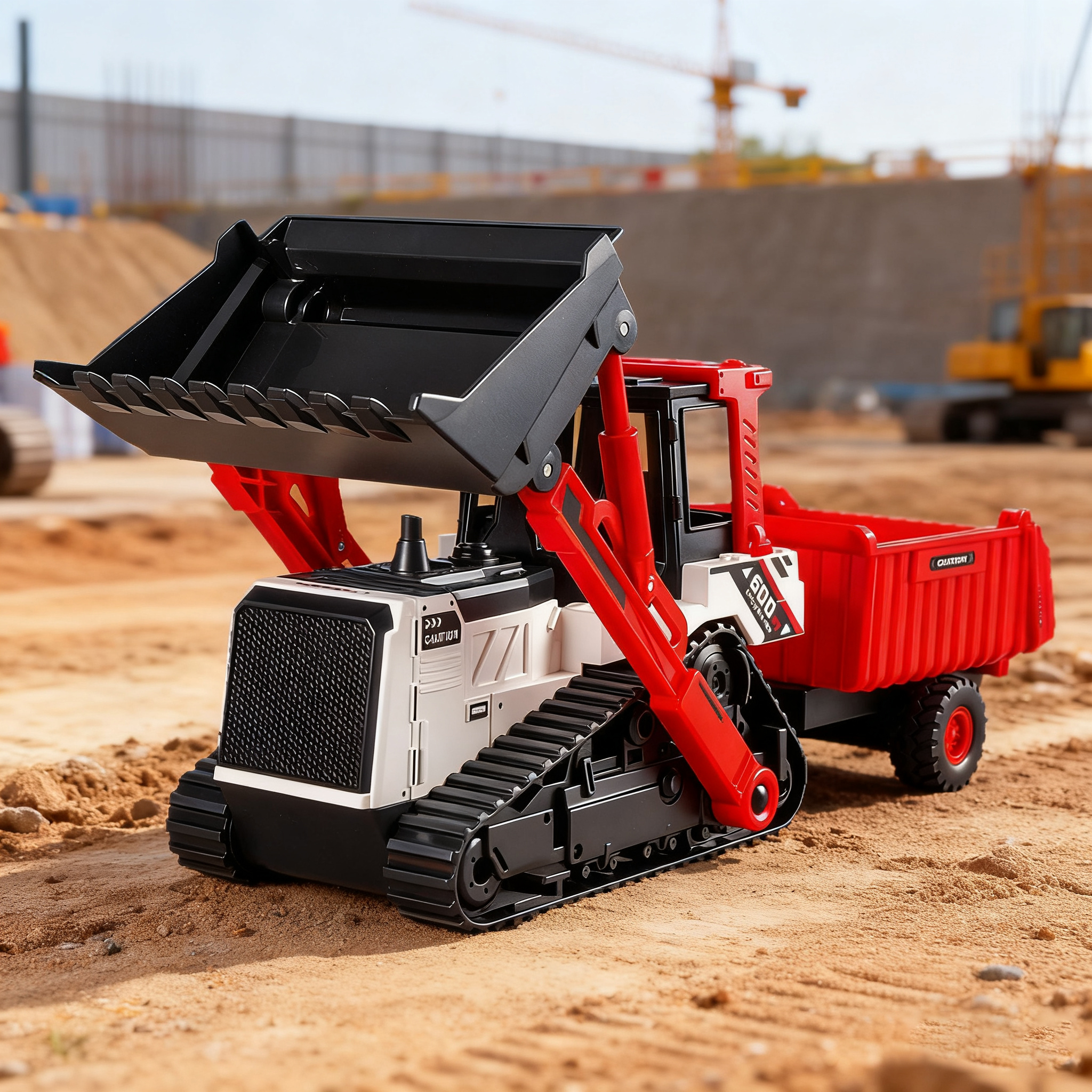 Kids Education Toys - Engineering Vehicle Model Double Head Excavator