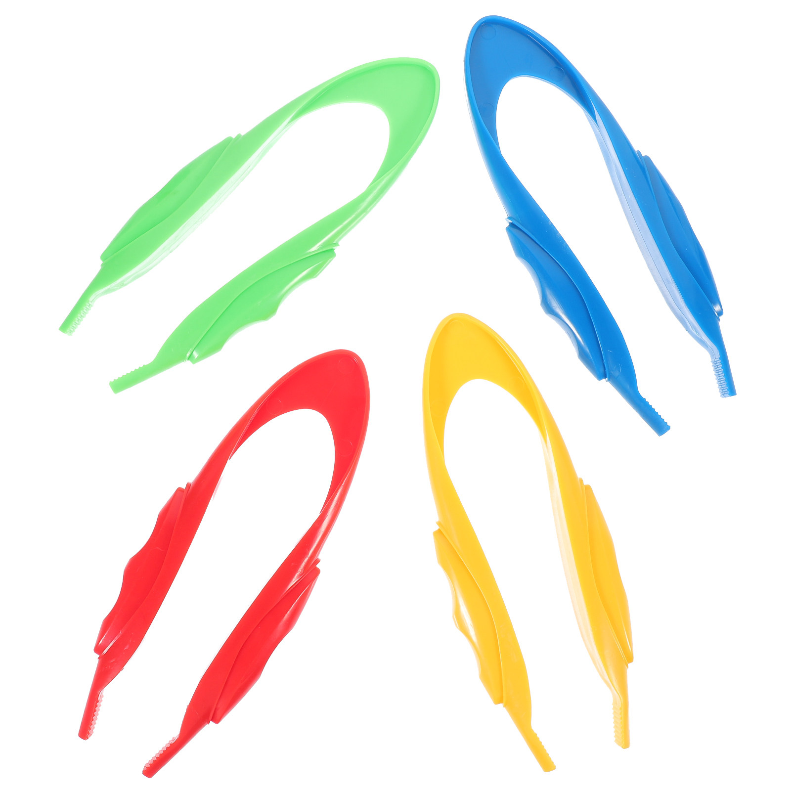 Kids Outdoor Education - 4Pcs Kids Tweezers Plastic Ergonomic Design