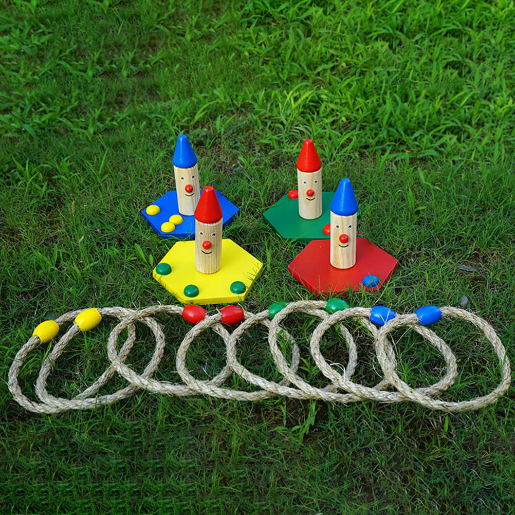1Set Ring Toss Game Wooden Thr - Kids Outdoor Education reseña y precio