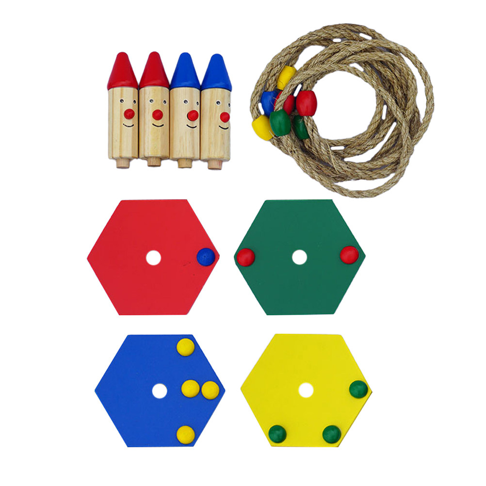 1Set Ring Toss Game Wooden Thr - Kids Outdoor Education reseña y precio