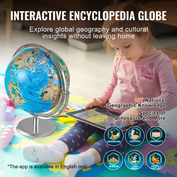 VEVOR Educational Globe for Ki - Globe Interactive Light reseña y precio