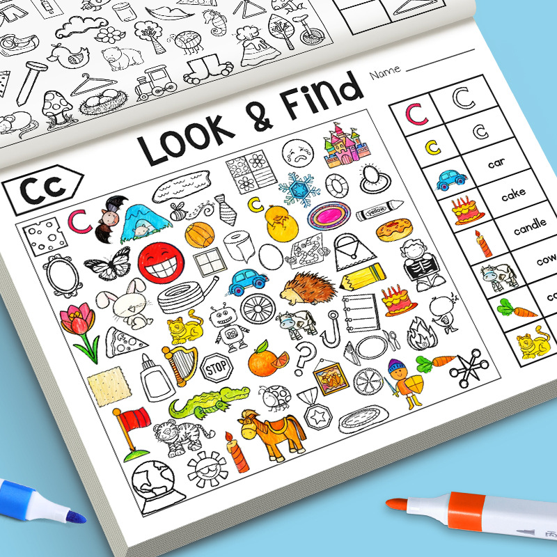 Kids Finding Item Fun Coloring - Kids Education Picture reseña y precio