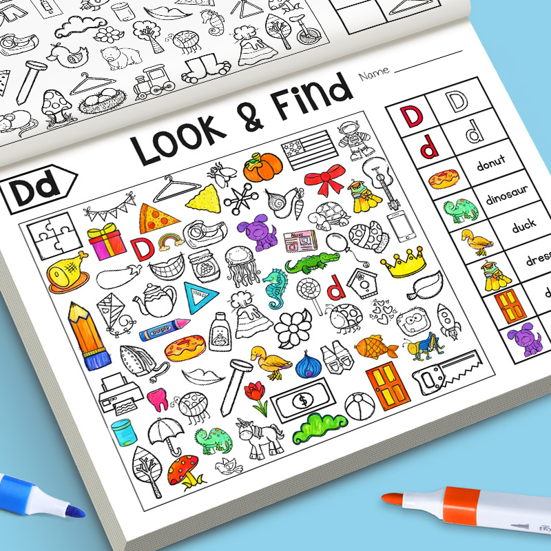 Kids Finding Item Fun Coloring - Kids Education Picture reseña y precio