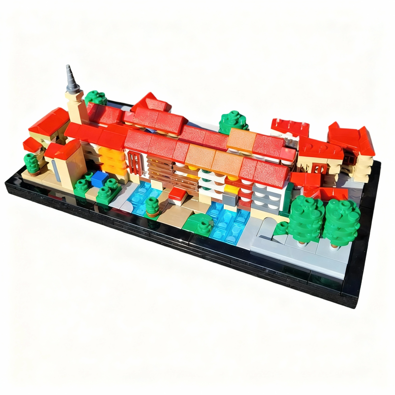743pcs MOC Krämerbrücke Erfurt - Kids Education In Germany reseña y precio