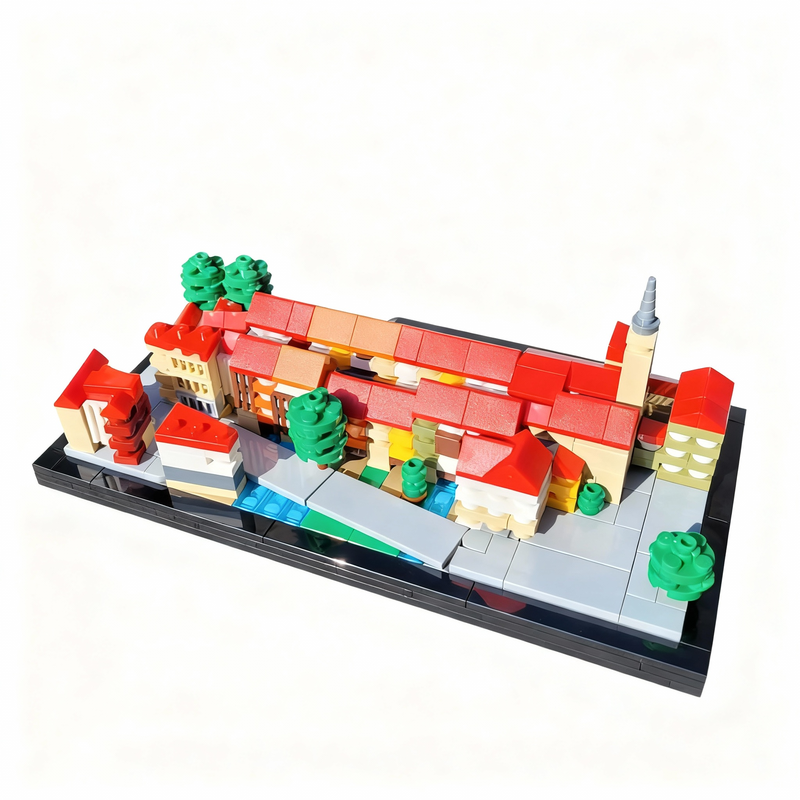 743pcs MOC Krämerbrücke Erfurt - Kids Education In Germany reseña y precio