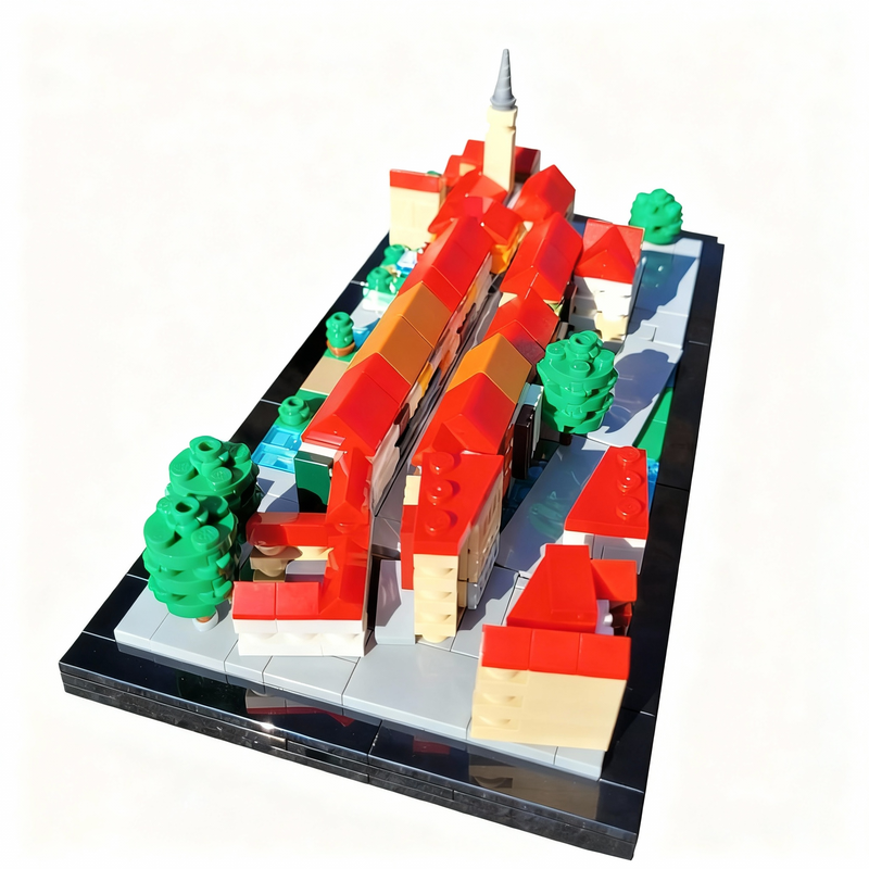 743pcs MOC Krämerbrücke Erfurt - Kids Education In Germany reseña y precio