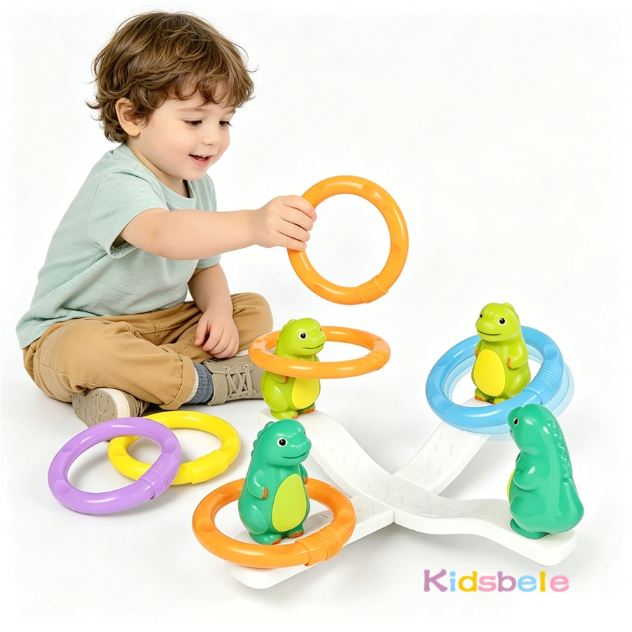 Kids Dinosaur Ring Toss Wobbly - Kids Outdoor Education reseña y precio