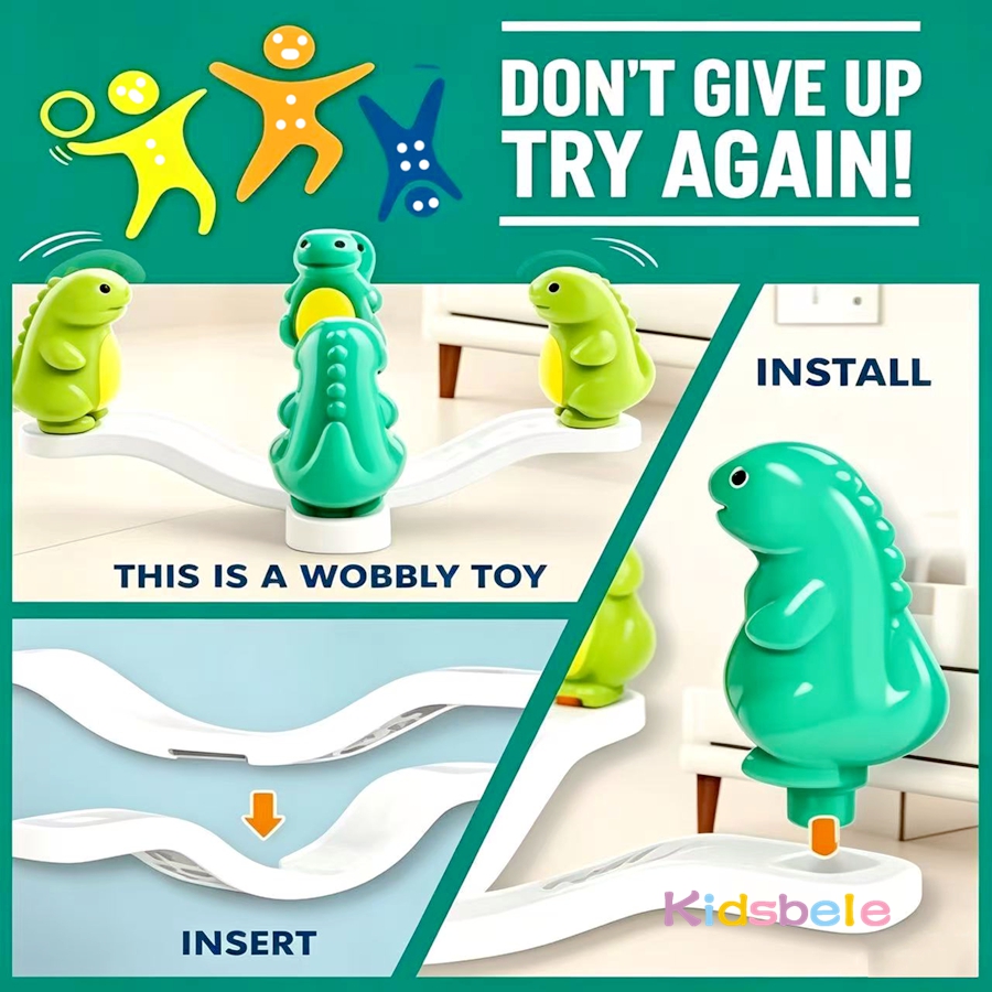 Kids Dinosaur Ring Toss Wobbly - Kids Outdoor Education reseña y precio