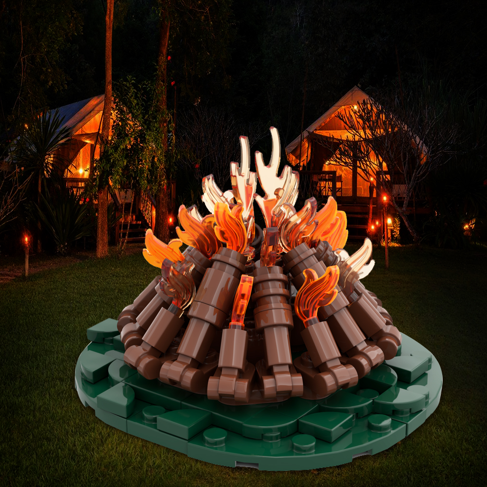 Gobricks MOC Campfire - Classi - Kids Education Movies reseña y precio