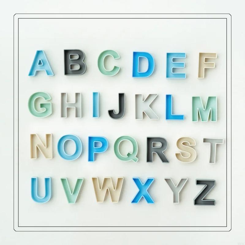 24Pcs 9x7cm Silicone English L - Kids Educational Games Learn English reseña y precio