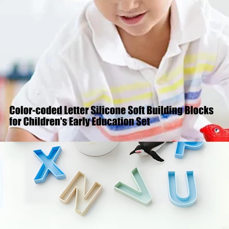 24Pcs 9x7cm Silicone English L - Kids Educational Games Learn English reseña y precio