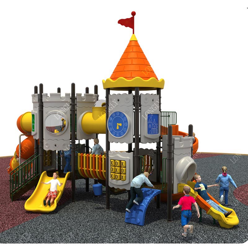 Castle Style Kids Slide for Ou - Kids Outdoor Education reseña y precio