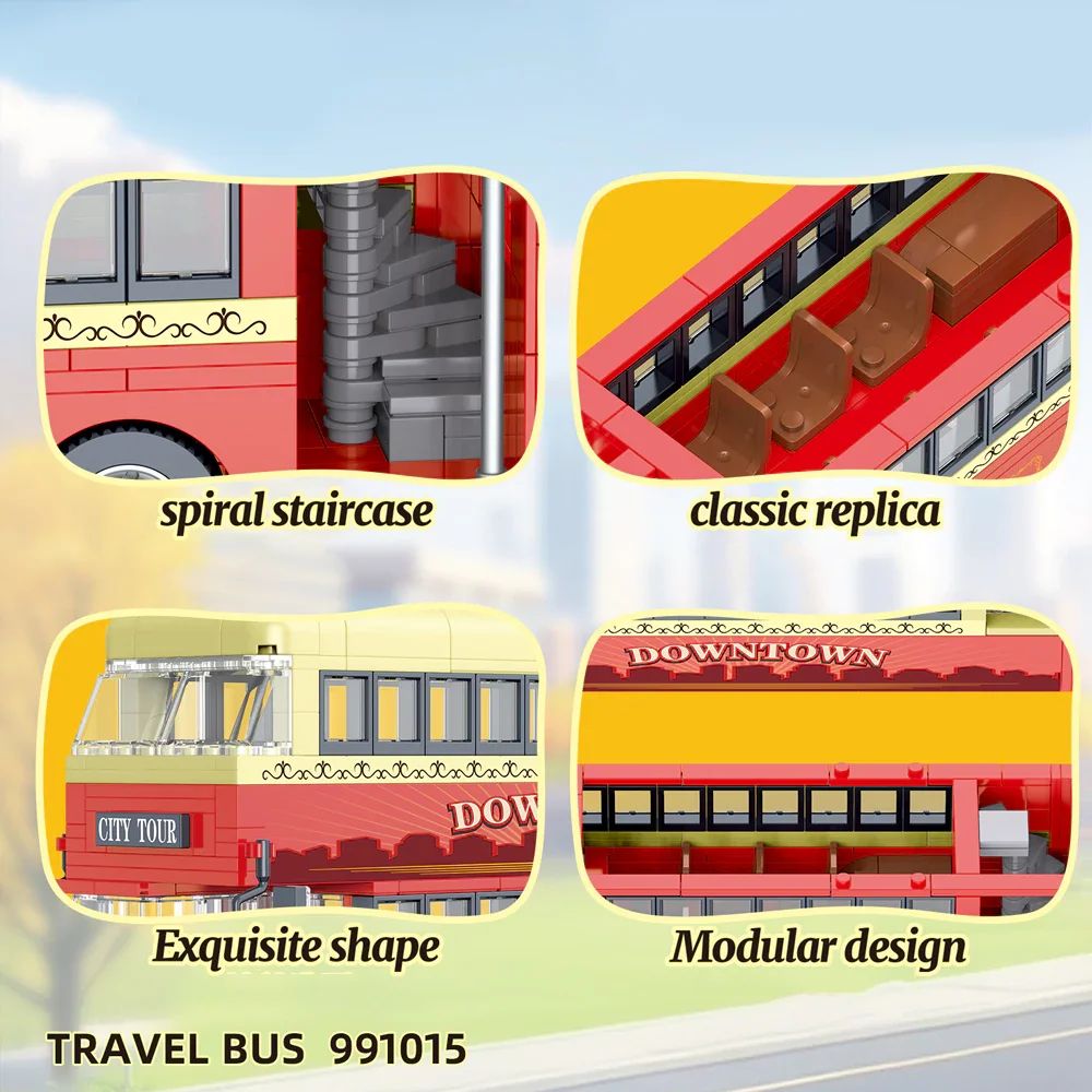642 Pcs Germany Double-Decker  - Kids Education In Germany reseña y precio