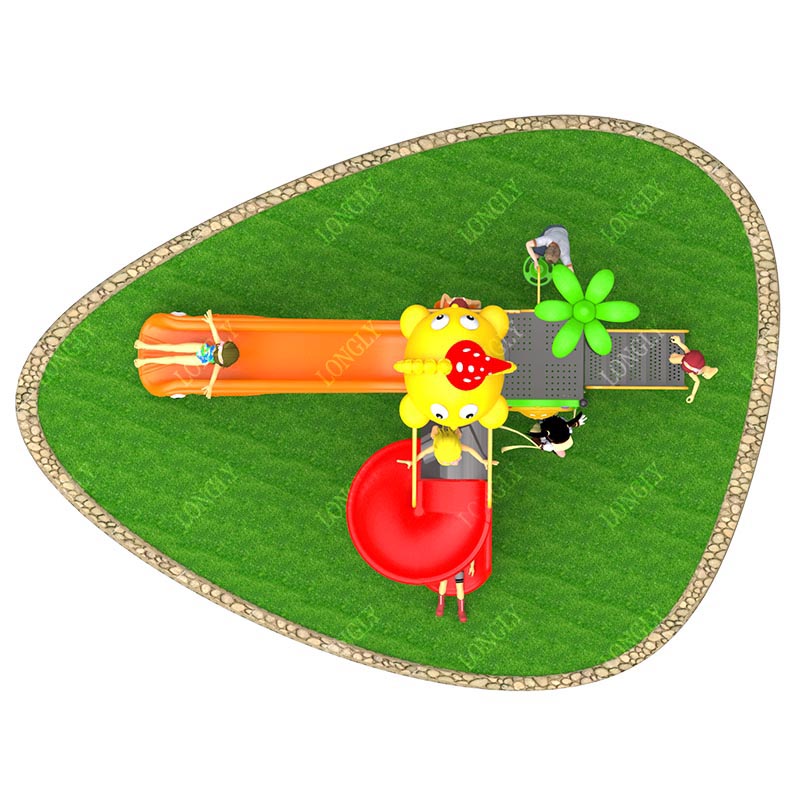 Commercial Plastic Slide 450x2 - Kids Outdoor Education reseña y precio