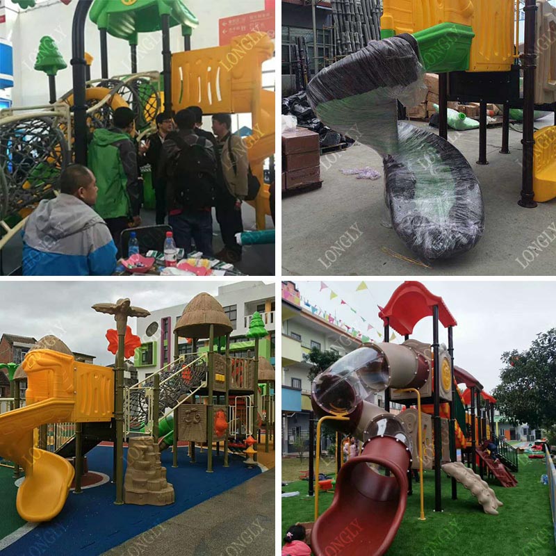 Commercial Plastic Slide 450x2 - Kids Outdoor Education reseña y precio
