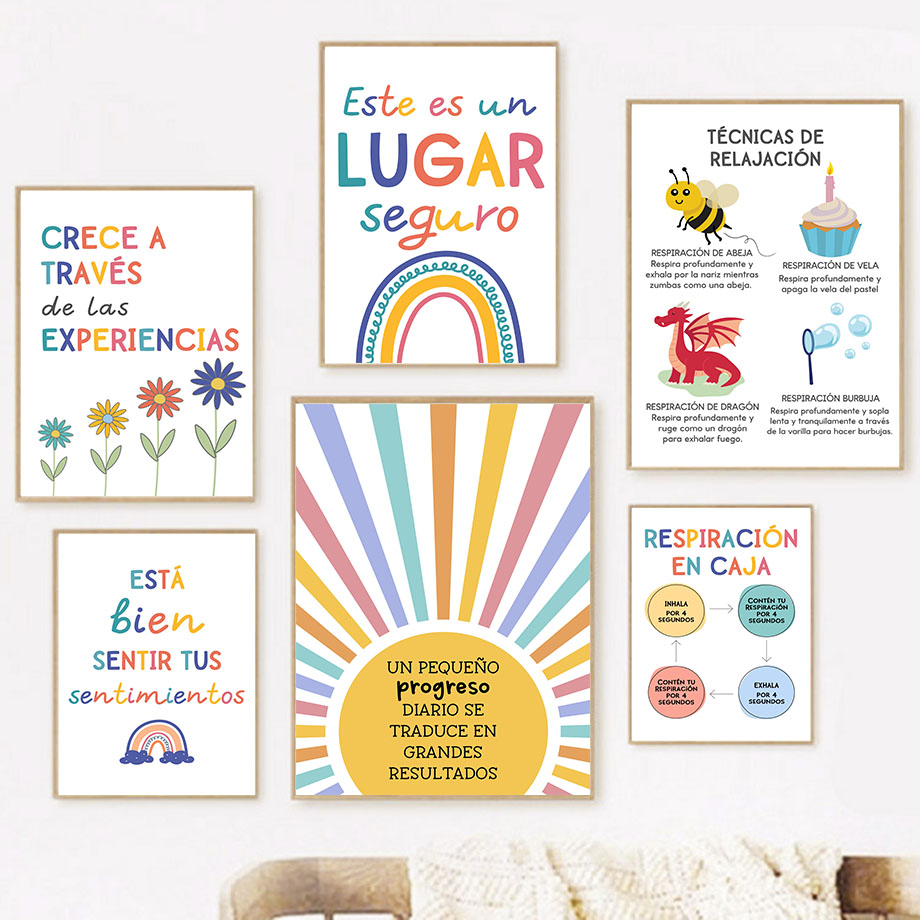 Spanish Education Motto Rainbo - Kids Education Picture reseña y precio