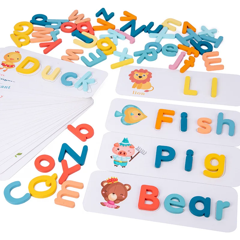 Children's Wooden Montessori E - Kids Educational Games Learn English reseña y precio
