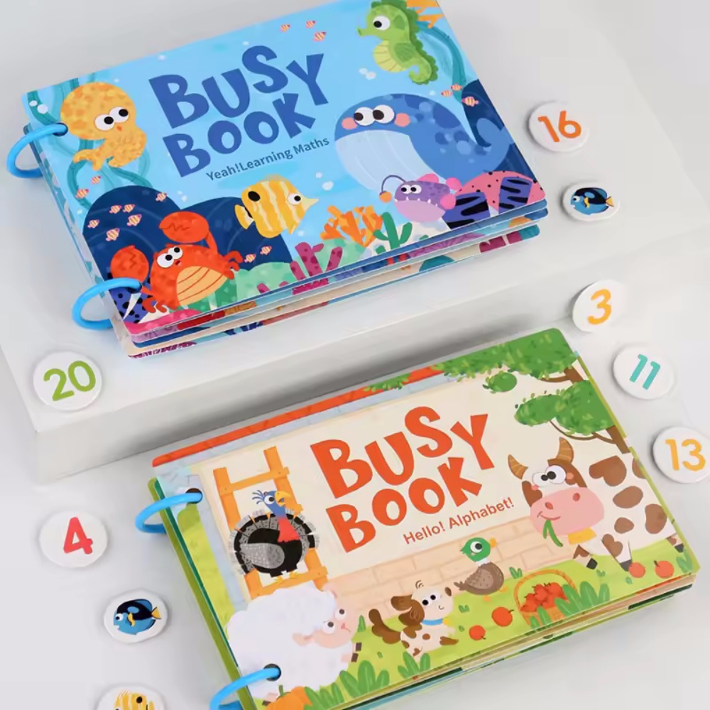 Busy Book Sticker Quiet Book f - Kids Educational Games Learn English reseña y precio