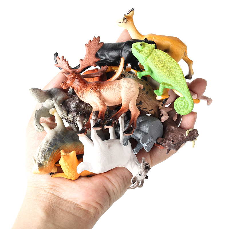 Oenux 16PCS Wild Animals Fores - Kangaroo Kids Education reseña y precio