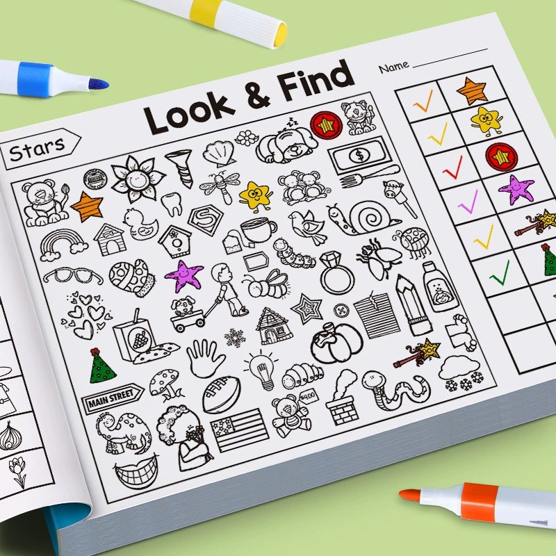 Look And Find Coloring Book fo - Kids Education In Us reseña y precio
