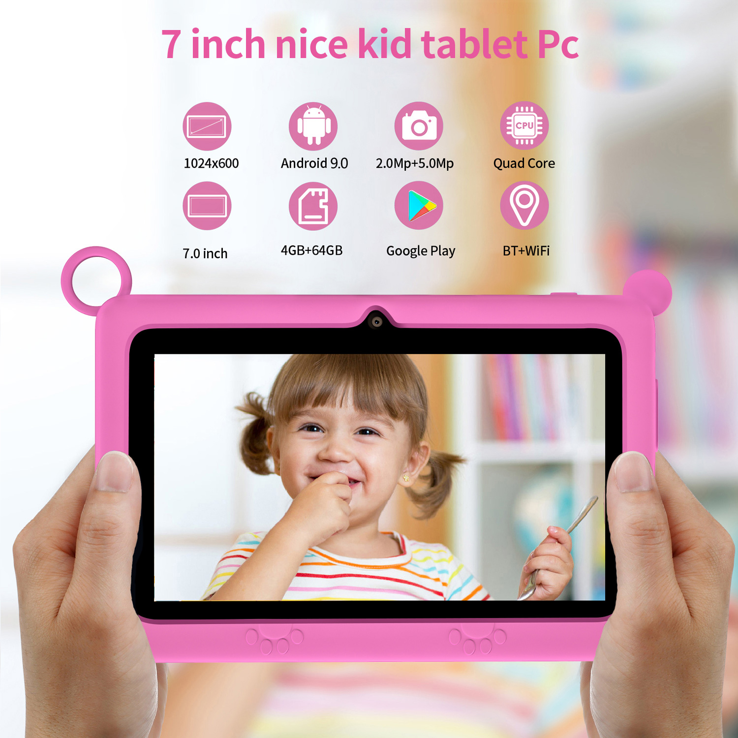 BDF Children's tablet New 7 In - Kids Educational Games Learn English reseña y precio