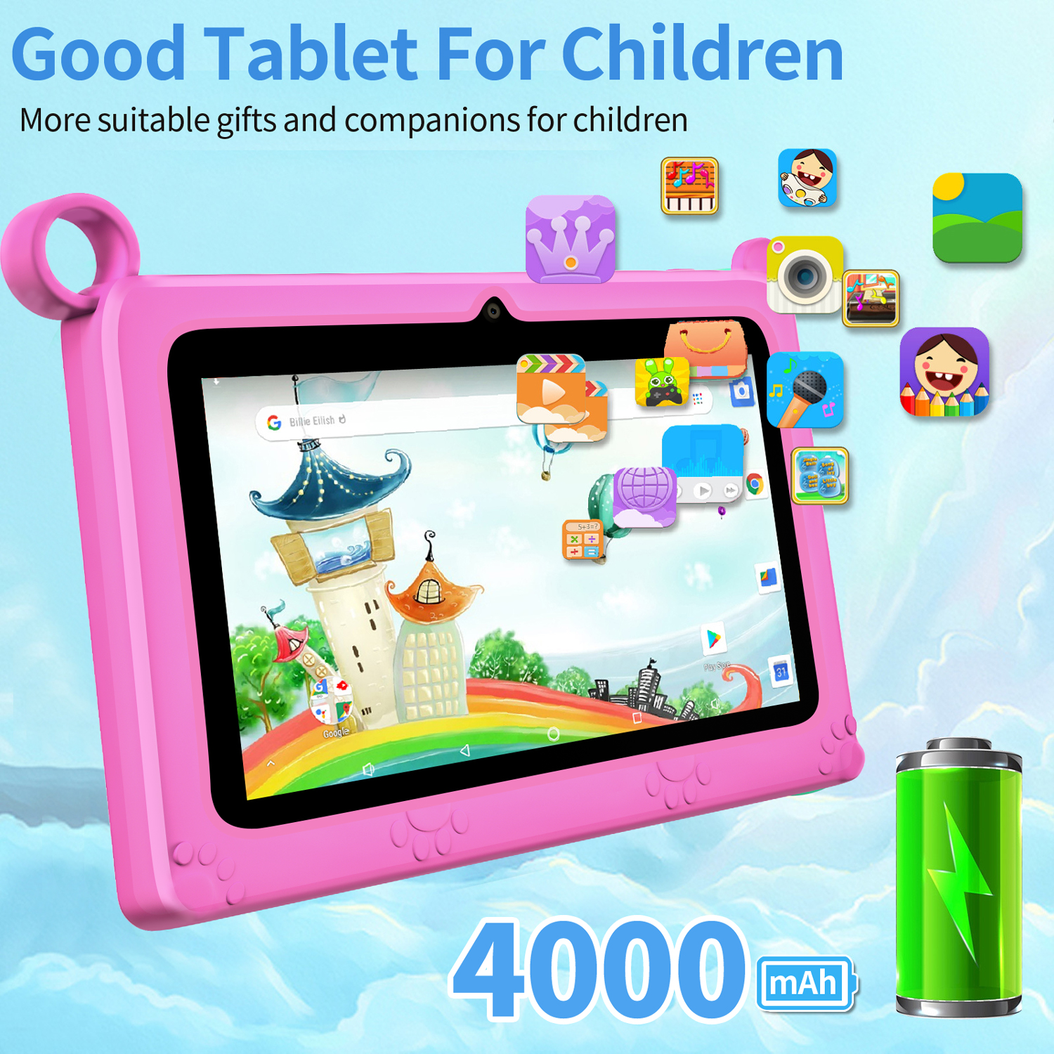BDF Children's tablet New 7 In - Kids Educational Games Learn English reseña y precio