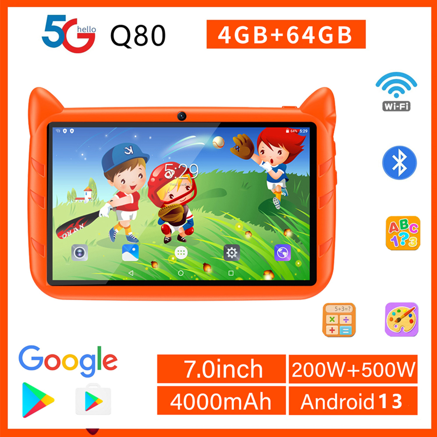New 5G WiFi Kids Tablet 7 Inch - Kids Educational Games Learn English reseña y precio