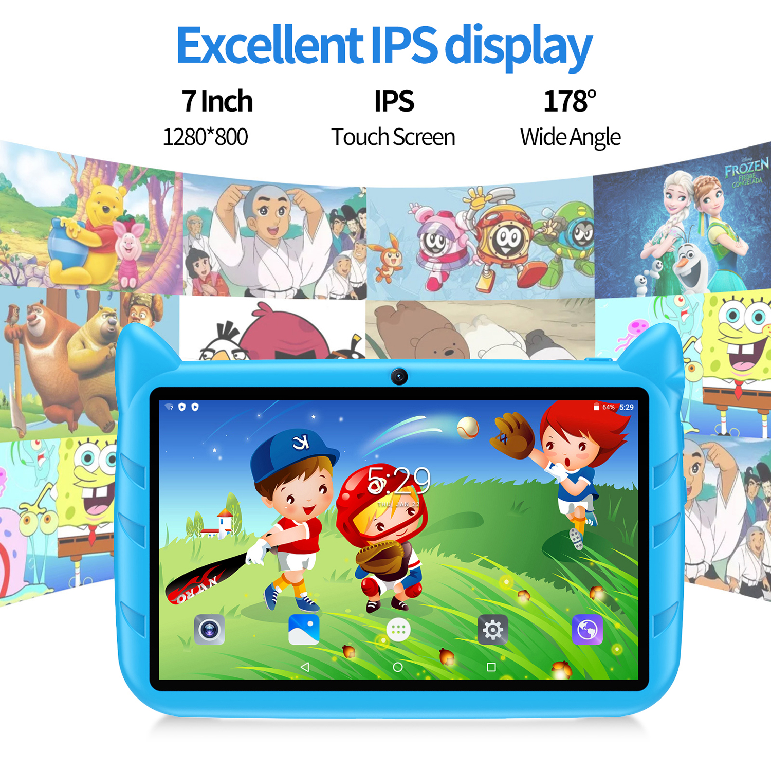 New 5G WiFi Kids Tablet 7 Inch - Kids Educational Games Learn English reseña y precio