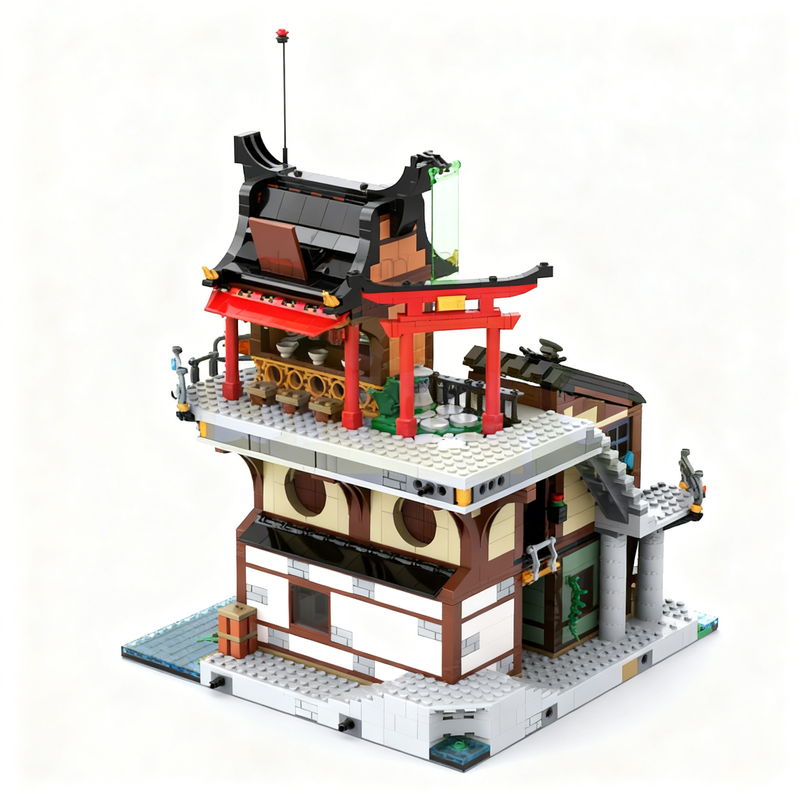 2049pcs MOC city Inner corner  - Kids Education Movies reseña y precio