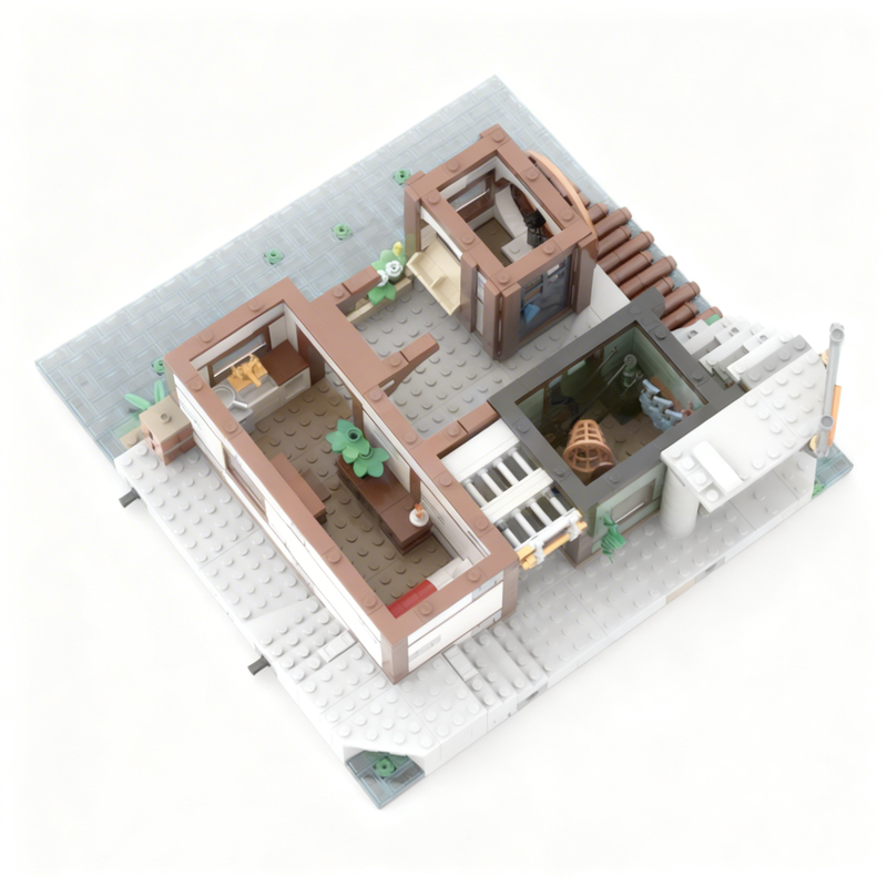 2049pcs MOC city Inner corner  - Kids Education Movies reseña y precio