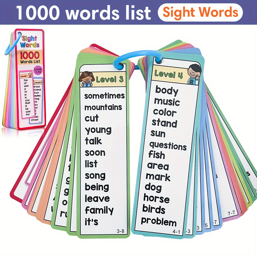 1000 Sight Words Flash Cards f - Kids Educational Games Learn English reseña y precio