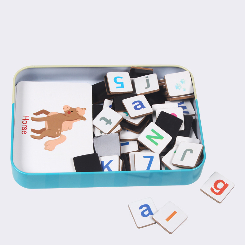 Wooden Puzzle Flash Cards Game - Kids Educational Games Learn English reseña y precio
