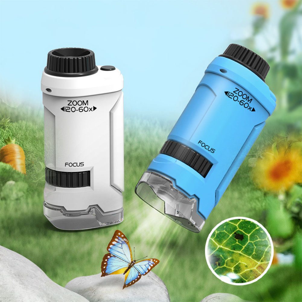 New 60x-120x Handheld Microsco - Kids Outdoor Education reseña y precio