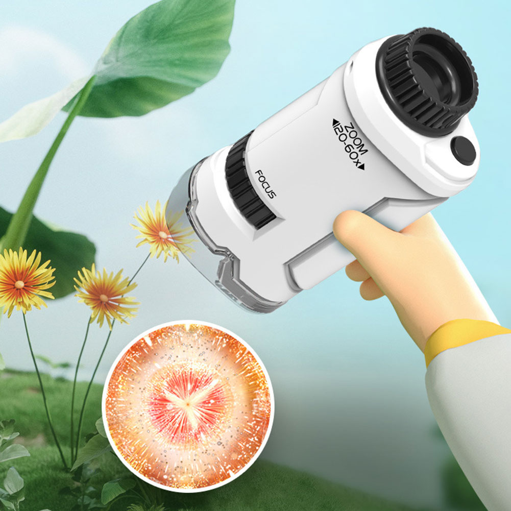 New 60x-120x Handheld Microsco - Kids Outdoor Education reseña y precio