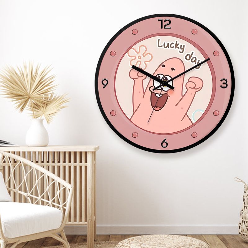 SpongeBo Round Silent Wall Clo - Kids Education Learn Tv reseña y precio
