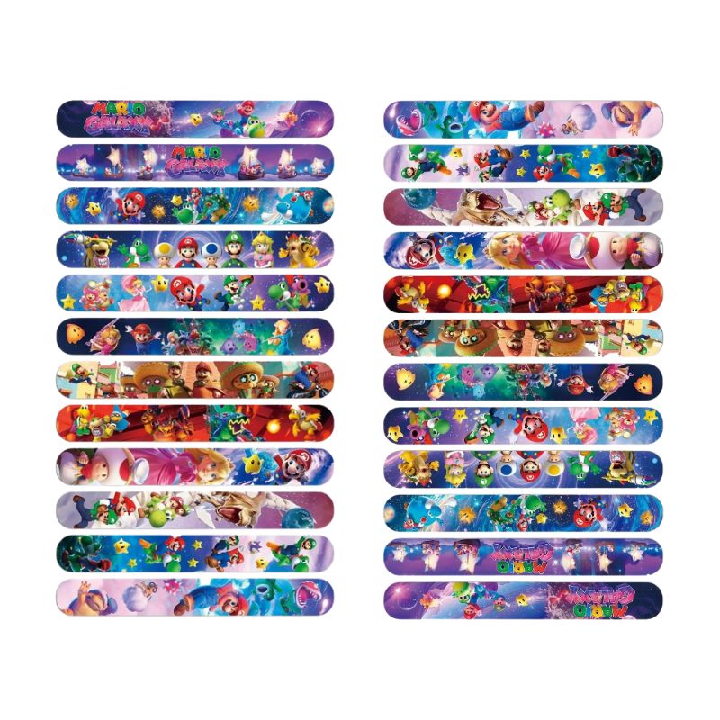 Super Mario PVC Slap Bracelets - Kids Education In Us reseña y precio
